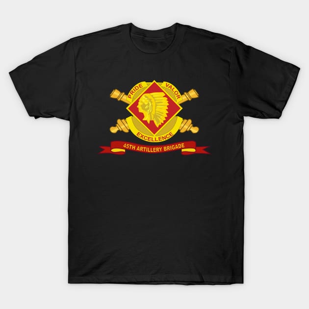 45th Artillery Brigade w Br - Ribbon T-Shirt by twix123844